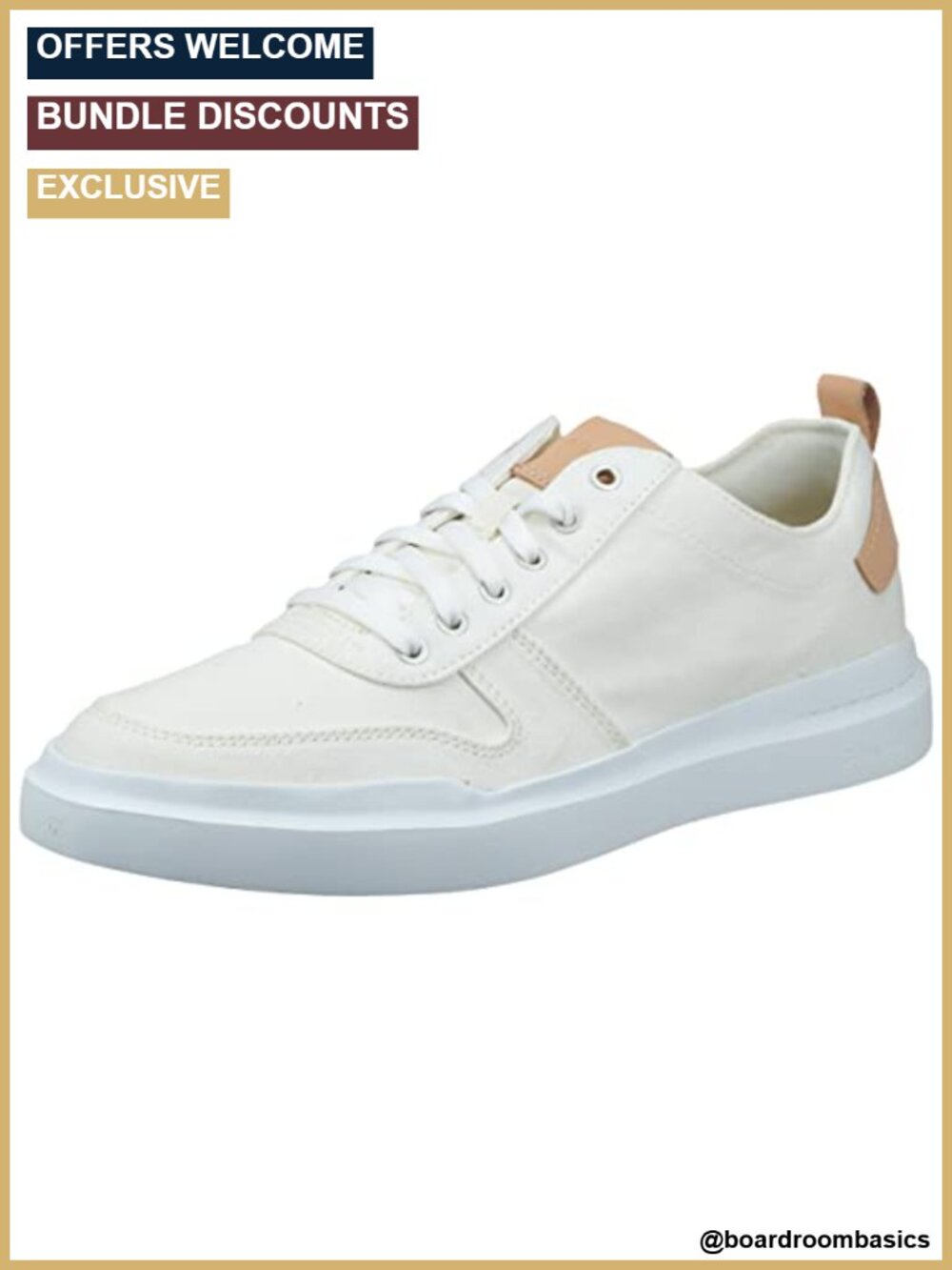 Canvas Court Sneakers Men's Lightweight Lace-Up Low Top